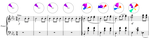 Augmenting music sheets with harmonic fingerprints